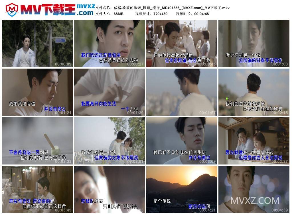 威猛-吹破的承诺_国语_流行_MD401333